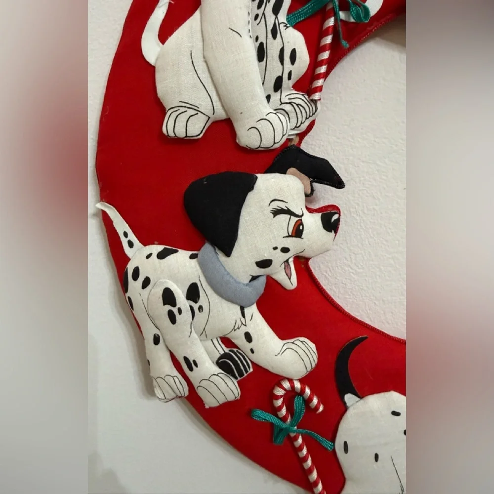 Disney Red Dalmatian Padded Holiday Wreath (NWT)
